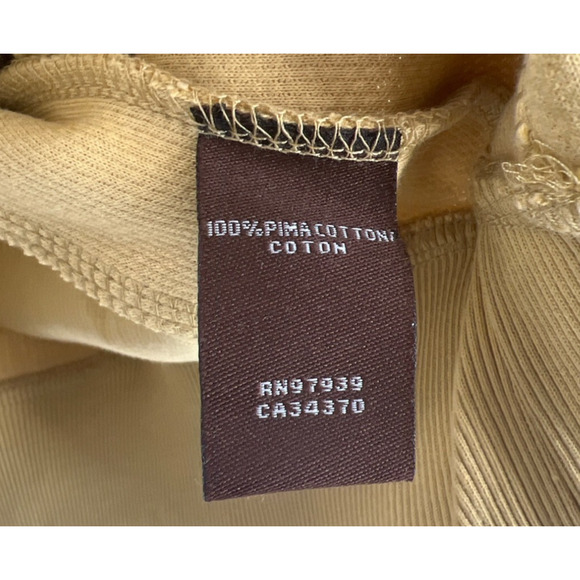 Page & Tuttle Cool Elite Mens Ribbed Mustard Yellow Crewneck Sweatshirt Large - Picture 7 of 11